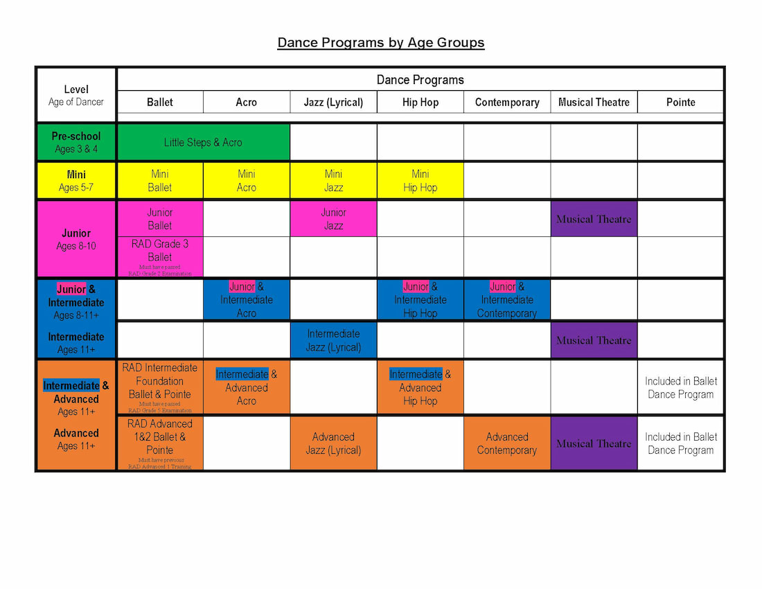 Dance Schedule